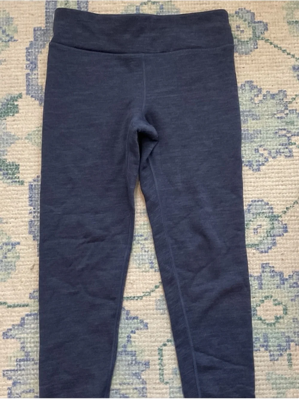 Athleta Girls Navy Heather Leggings